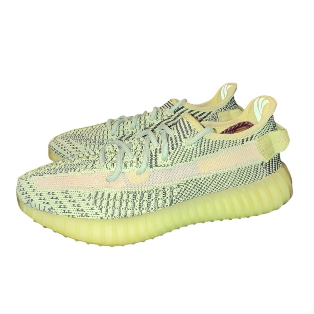 Adidas Yeezy Boost 350 V2‎ Yeezreel Non-Reflective FW5191 Kids 5.5Y Neon Green
